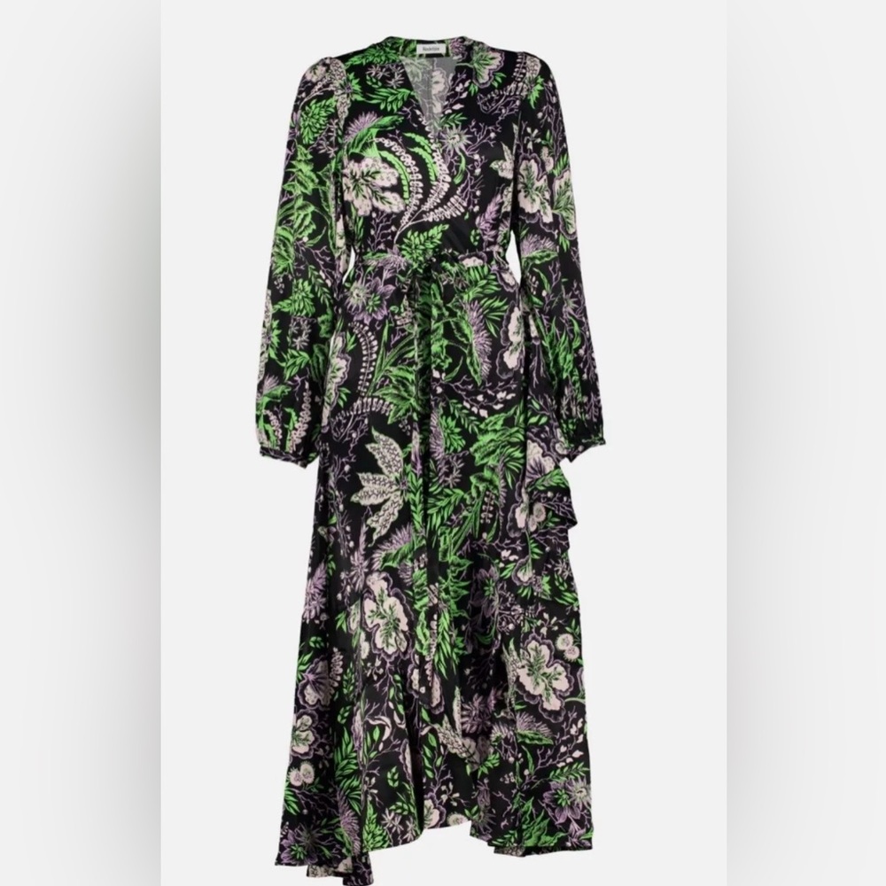 RODEBJER Wrap Dress Magna Vegetal Black
